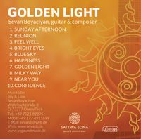 Golden Light CD, Cover Rückseite